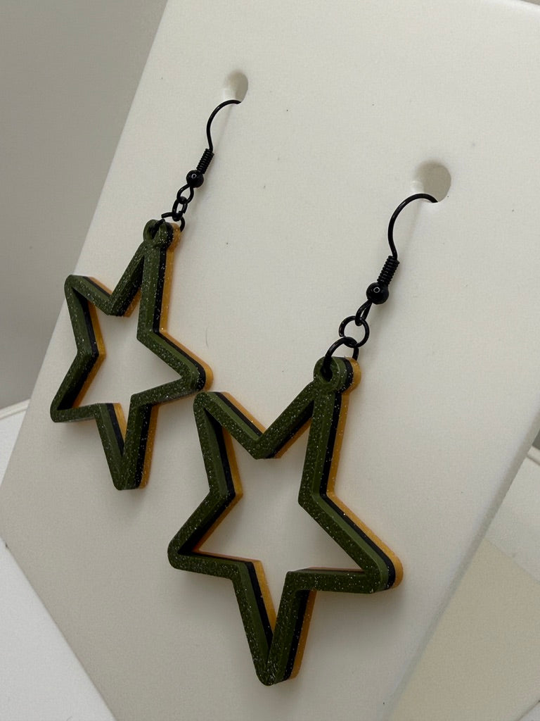 Gold Star Earring - Large
