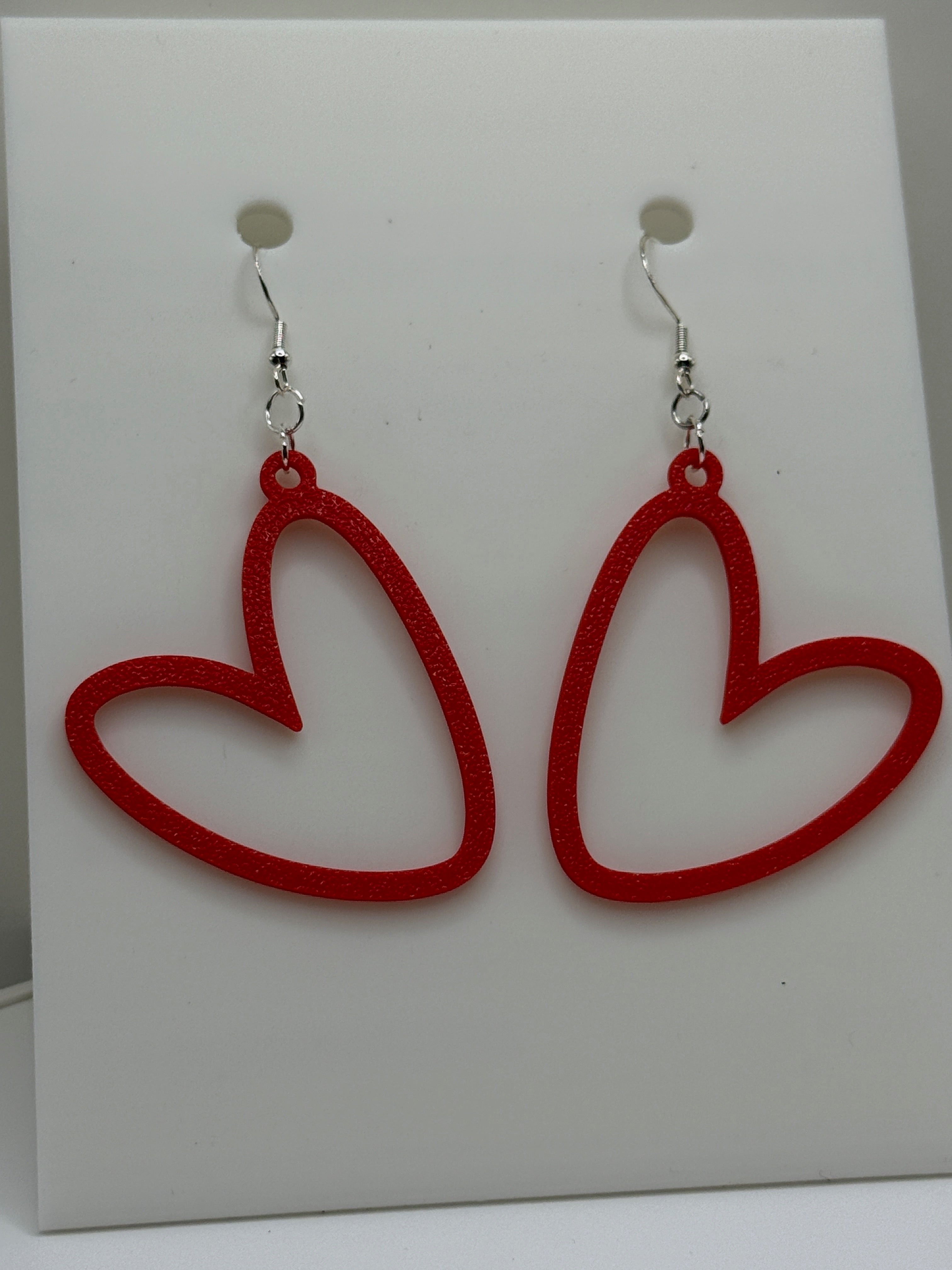 Heart Outline Earrings - CLICK TO SEE COLOR OPTIONS