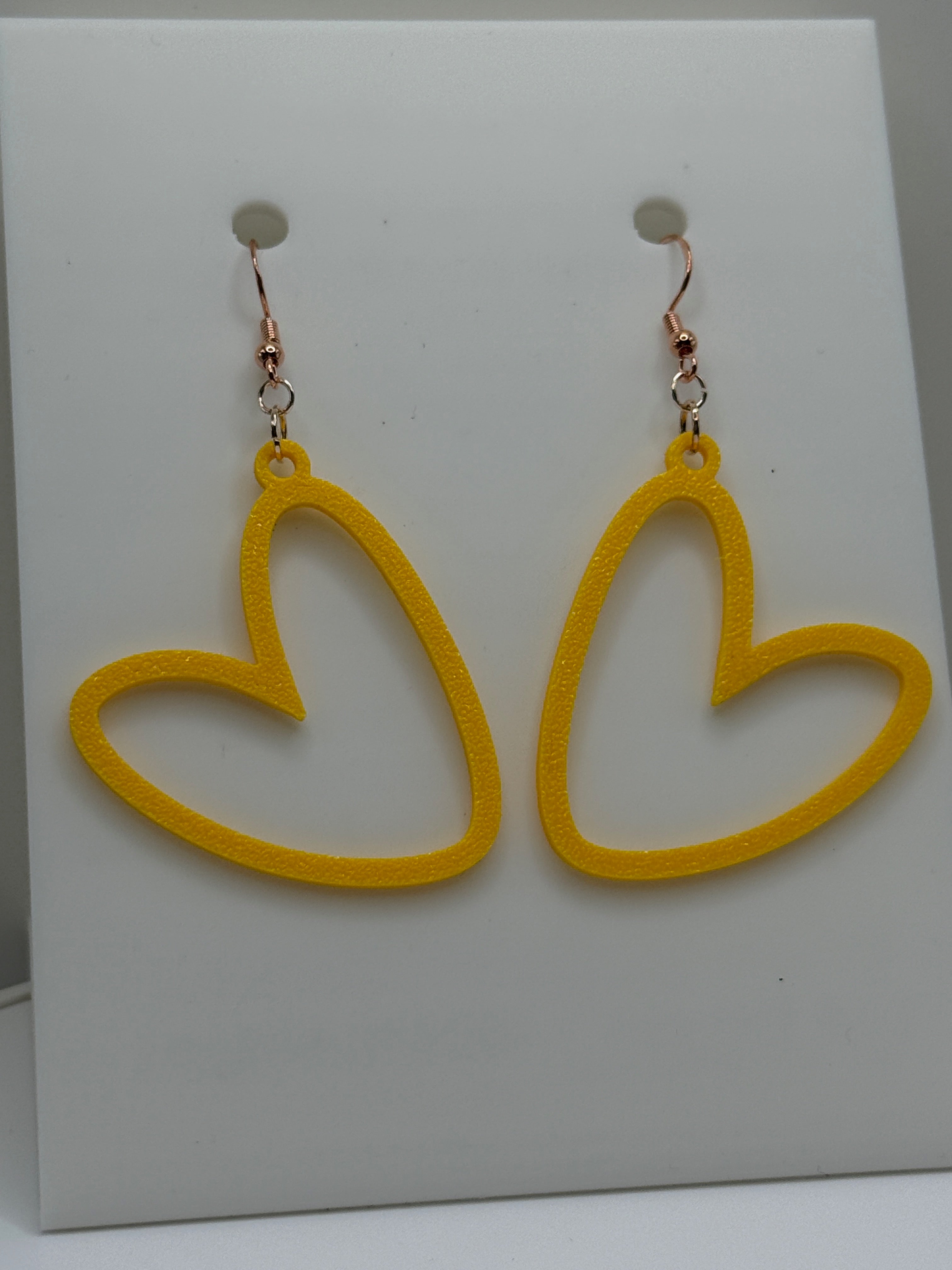 Heart Outline Earrings - CLICK TO SEE COLOR OPTIONS