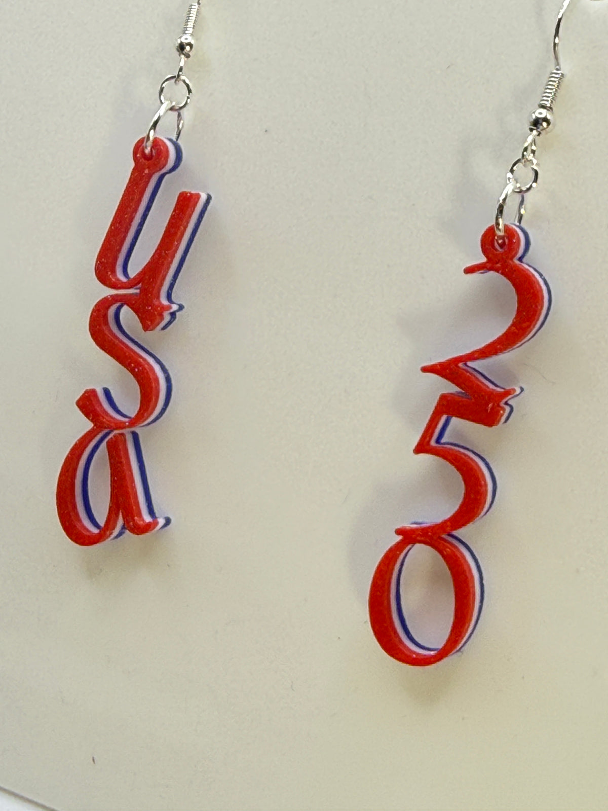 Red, White, Blue USA / 250 Earrings CLICK TO SEE STYLE OPTIONS