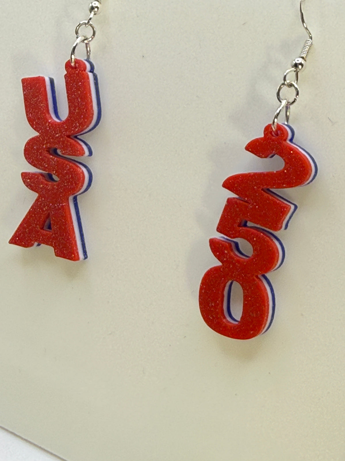 Red, White, Blue USA / 250 Earrings CLICK TO SEE STYLE OPTIONS