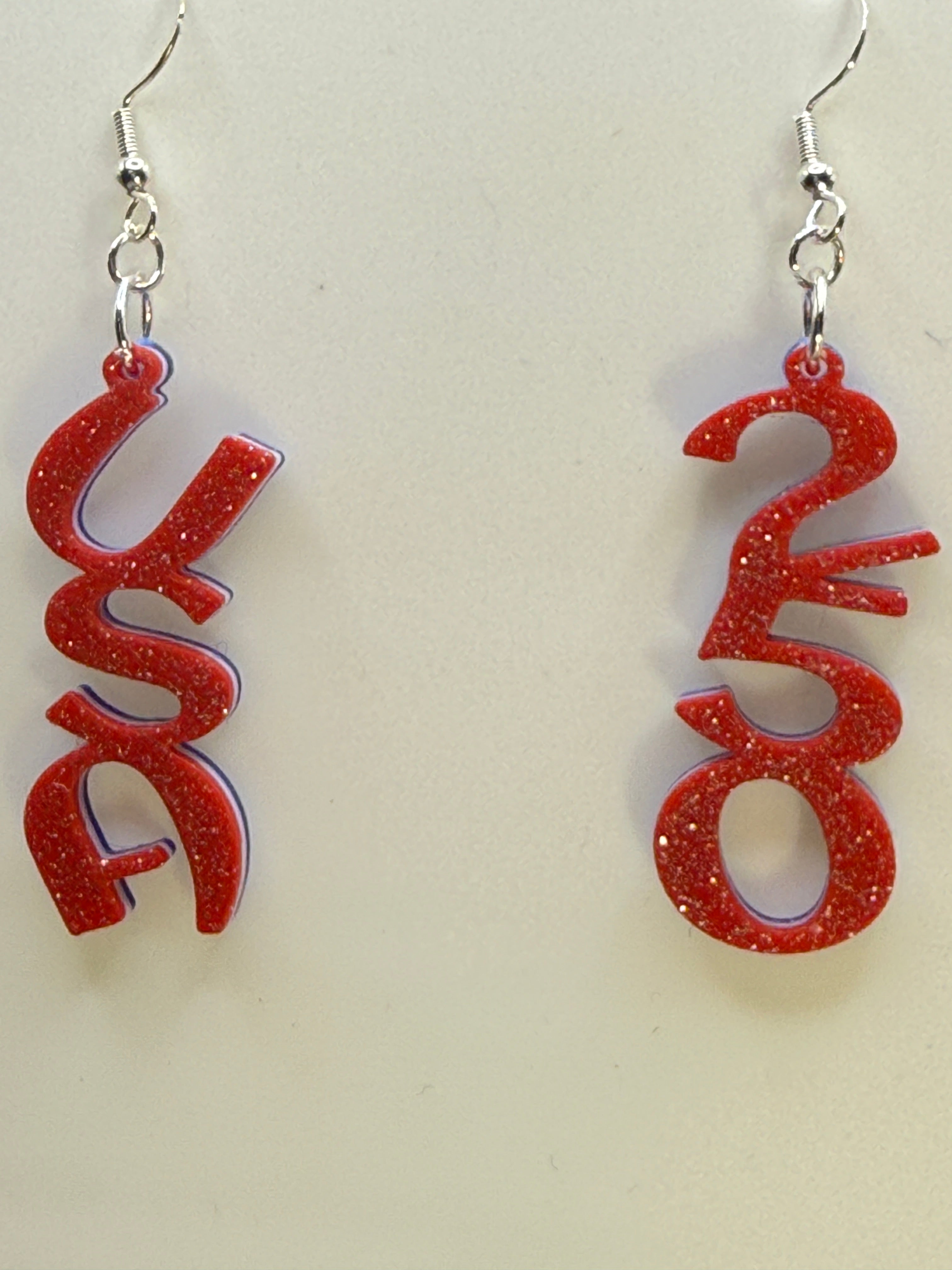 Red, White, Blue USA / 250 Earrings CLICK TO SEE STYLE OPTIONS