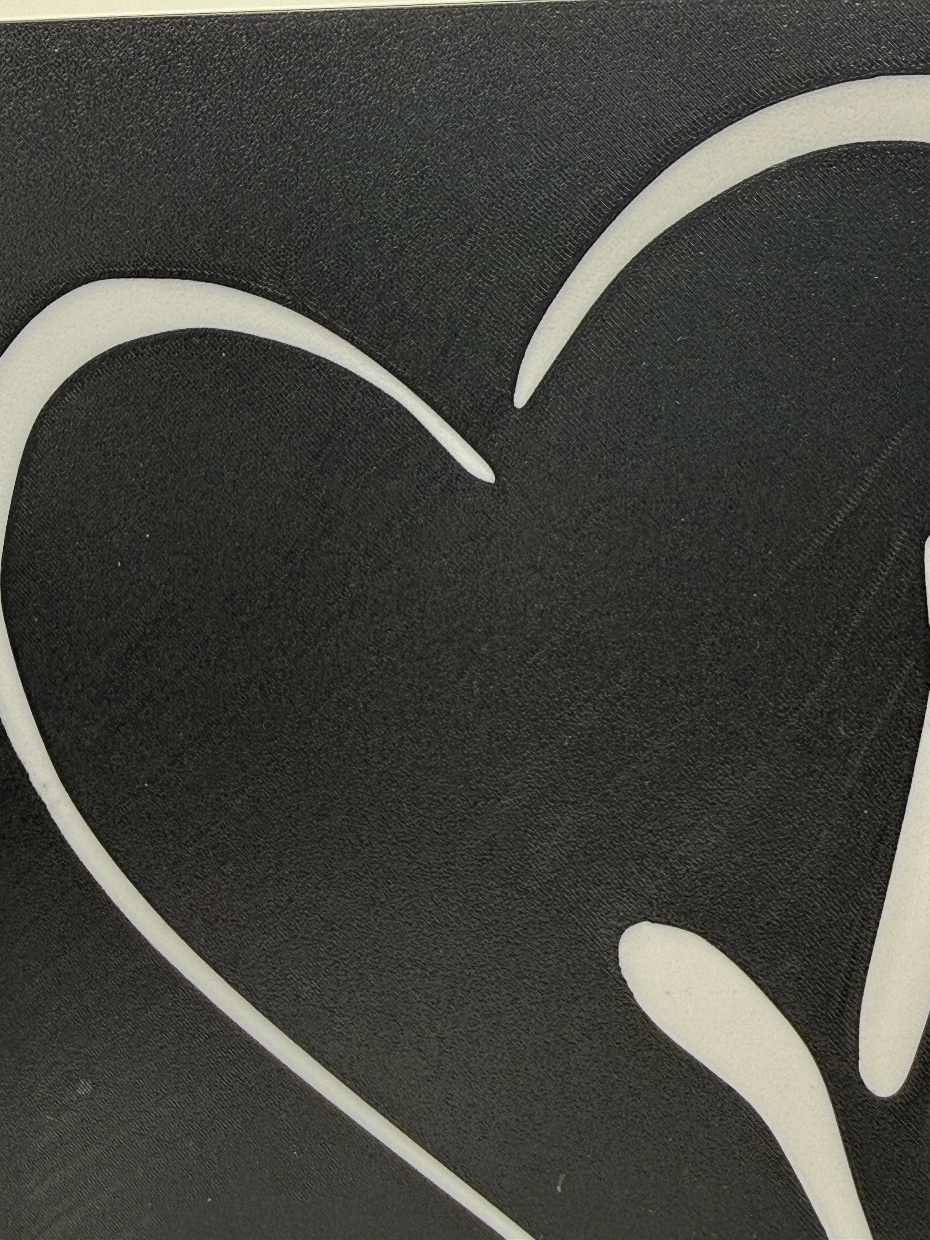 Table Top Light Box with Heart Outline and I LOVE YOU Hand Shape – Minimal Blemish