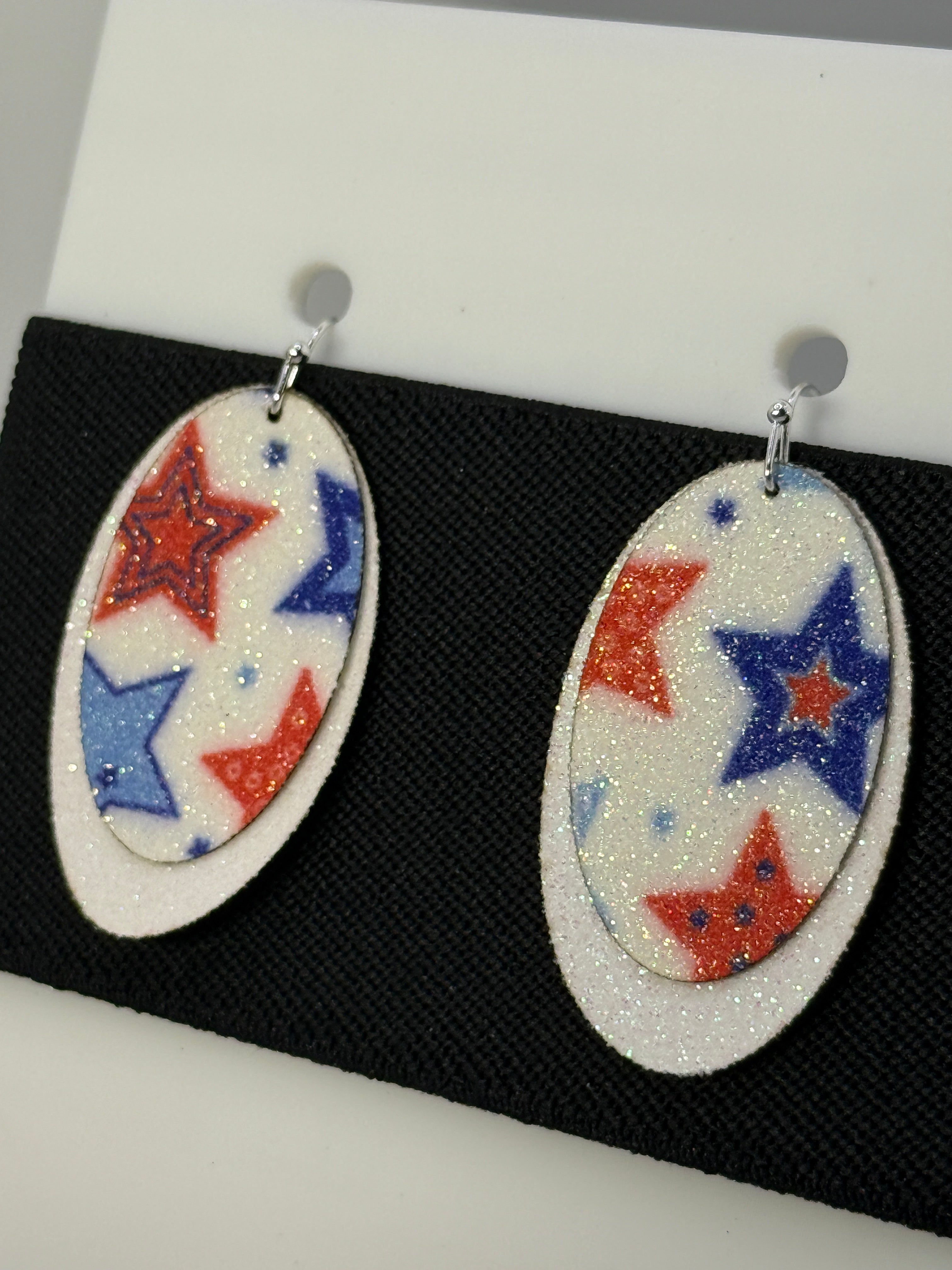 Stars and Stripes Layered Earrings