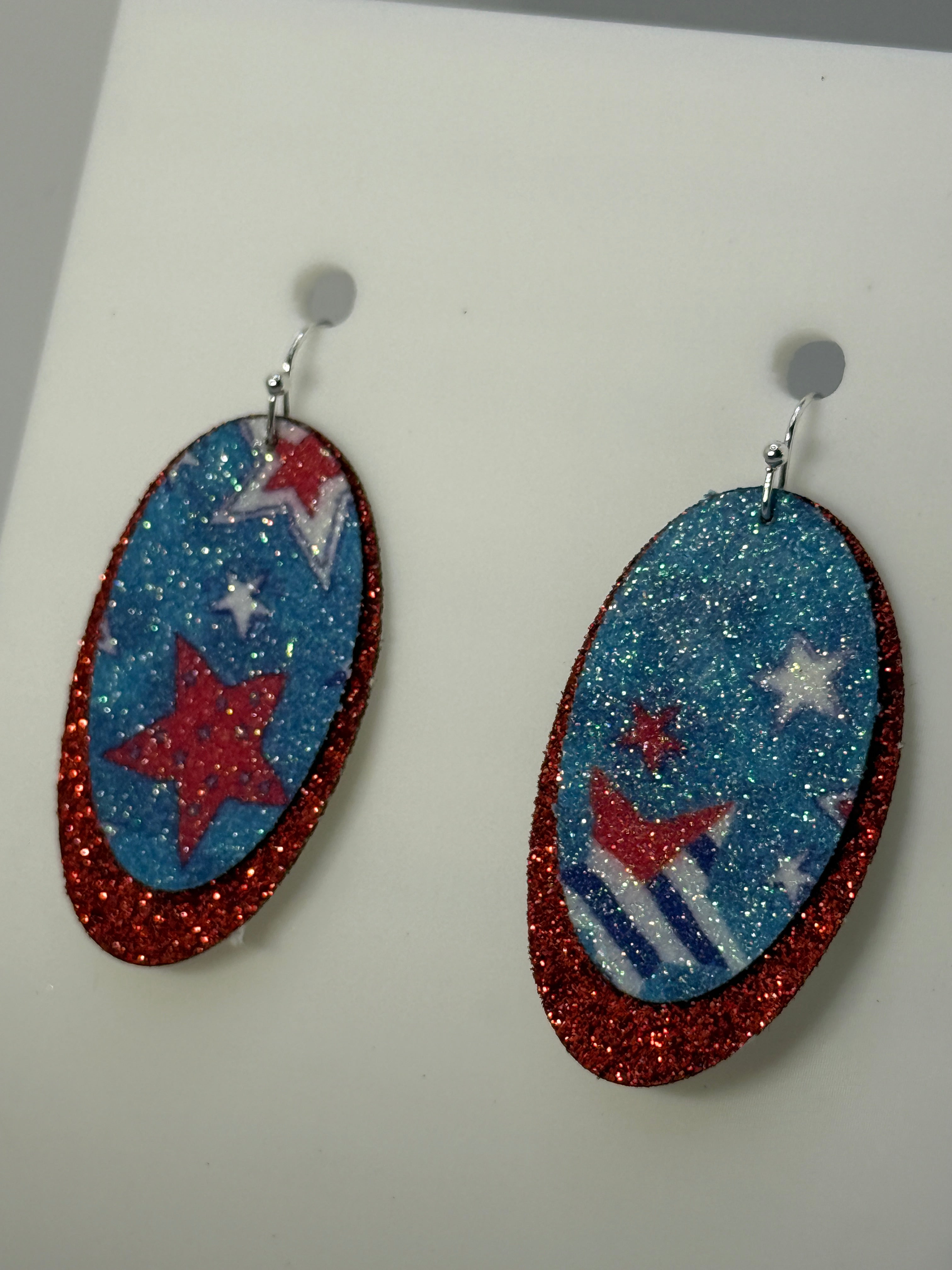 Stars and Stripes Layered Earrings