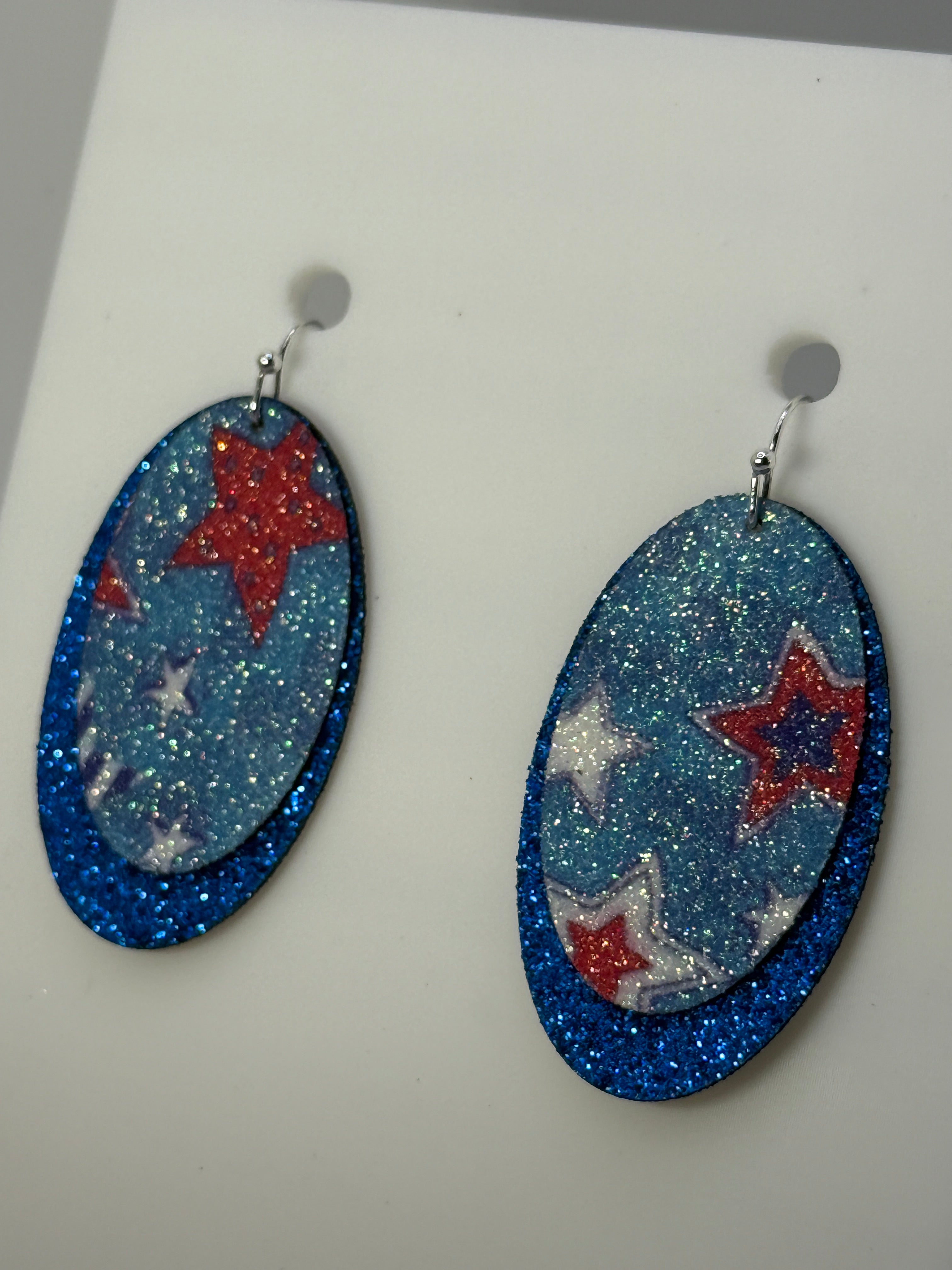 Stars and Stripes Layered Earrings