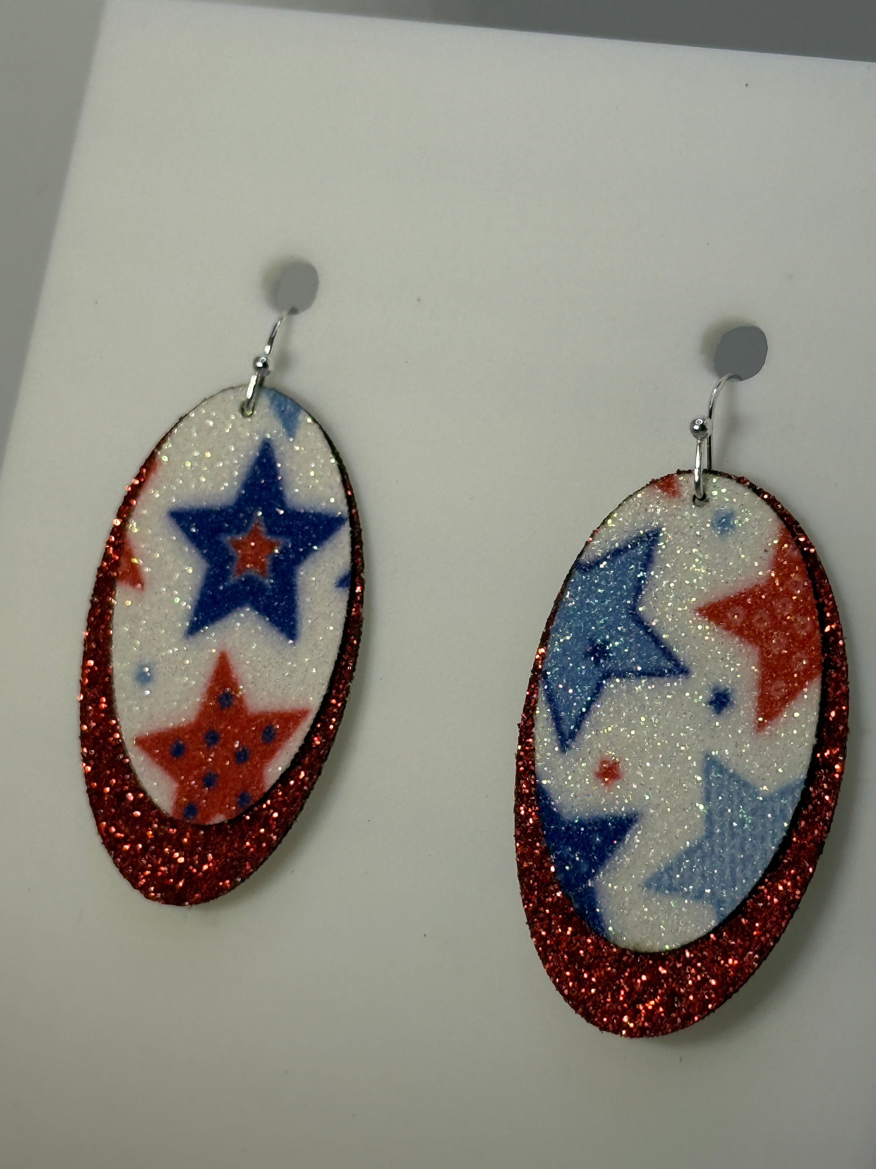 Stars and Stripes Layered Earrings