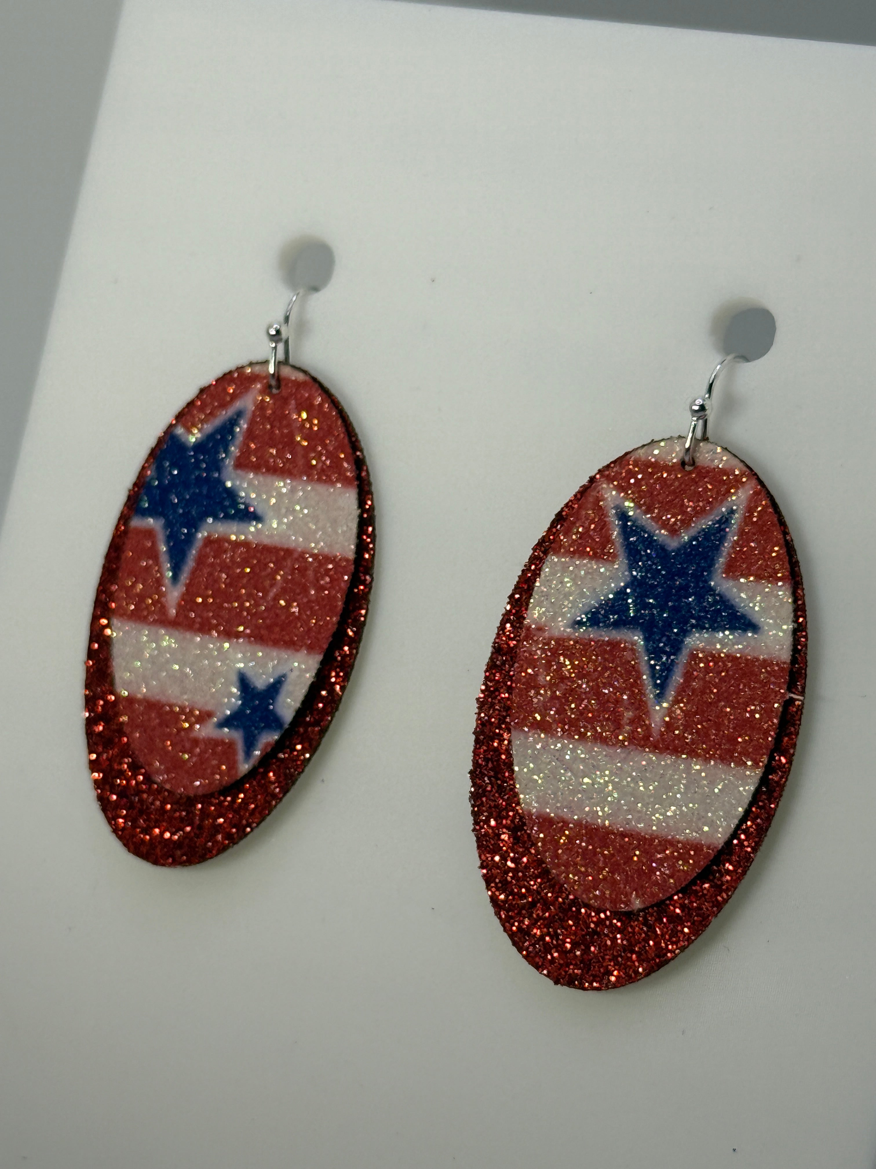 Stars and Stripes Layered Earrings
