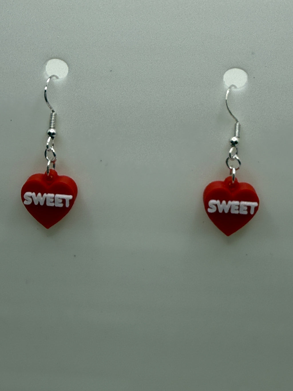Heart Valentine Conversation Earrings - BASIC COLORS