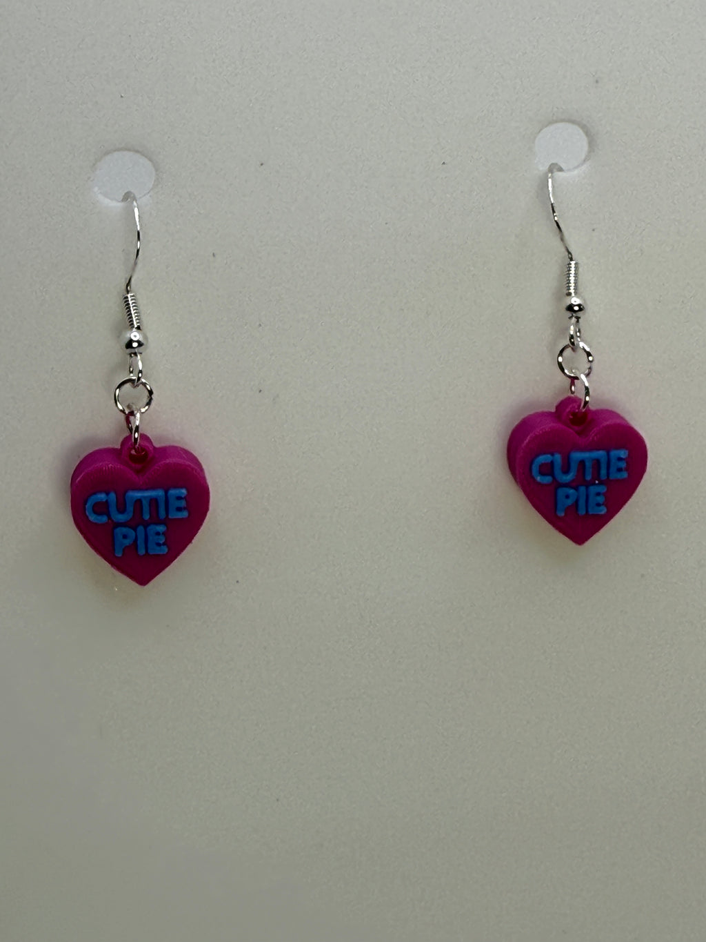 Heart Valentine Conversation Earrings - BASIC COLORS