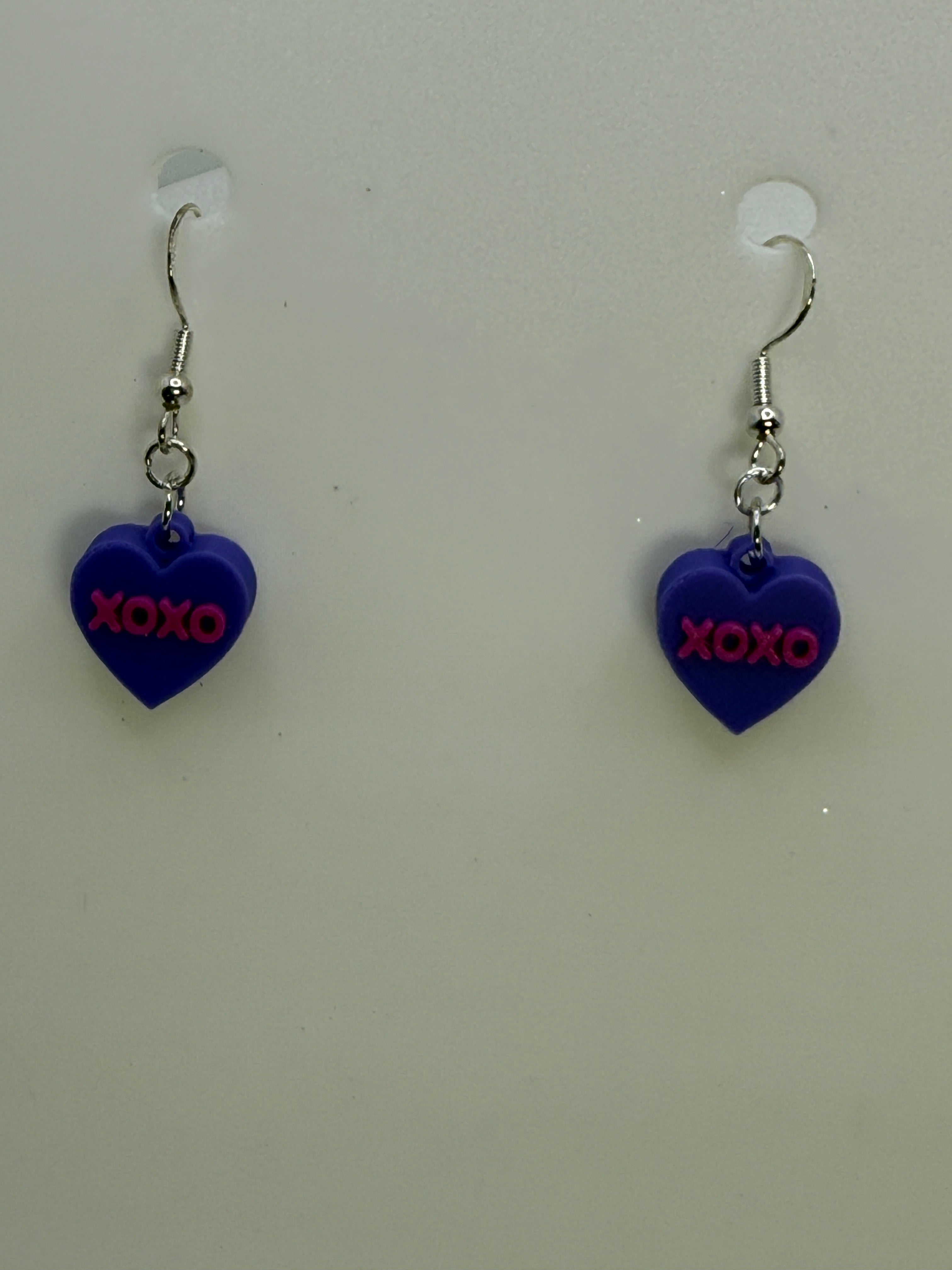 Heart Valentine Conversation Earrings - BASIC COLORS