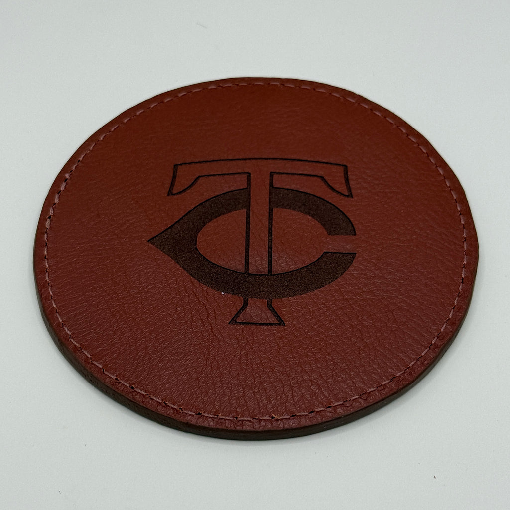Baseball Leather Coaster