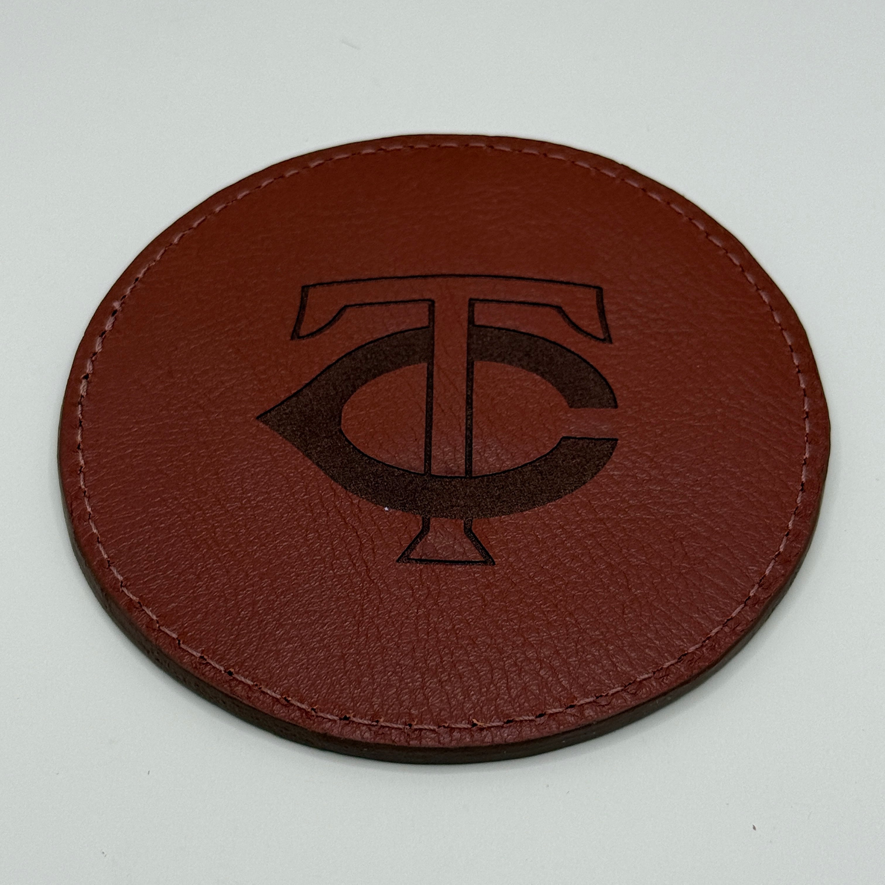 Baseball Leather Coaster
