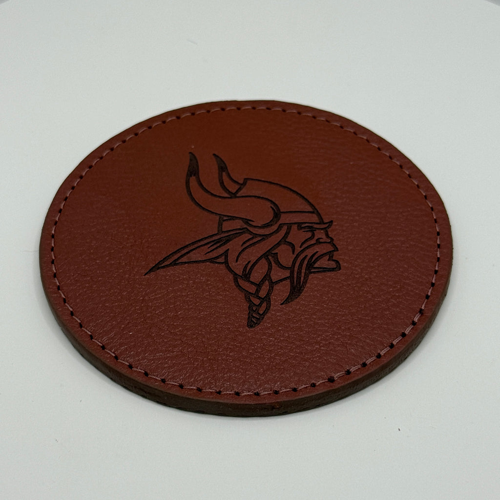 Football Leather Coaster