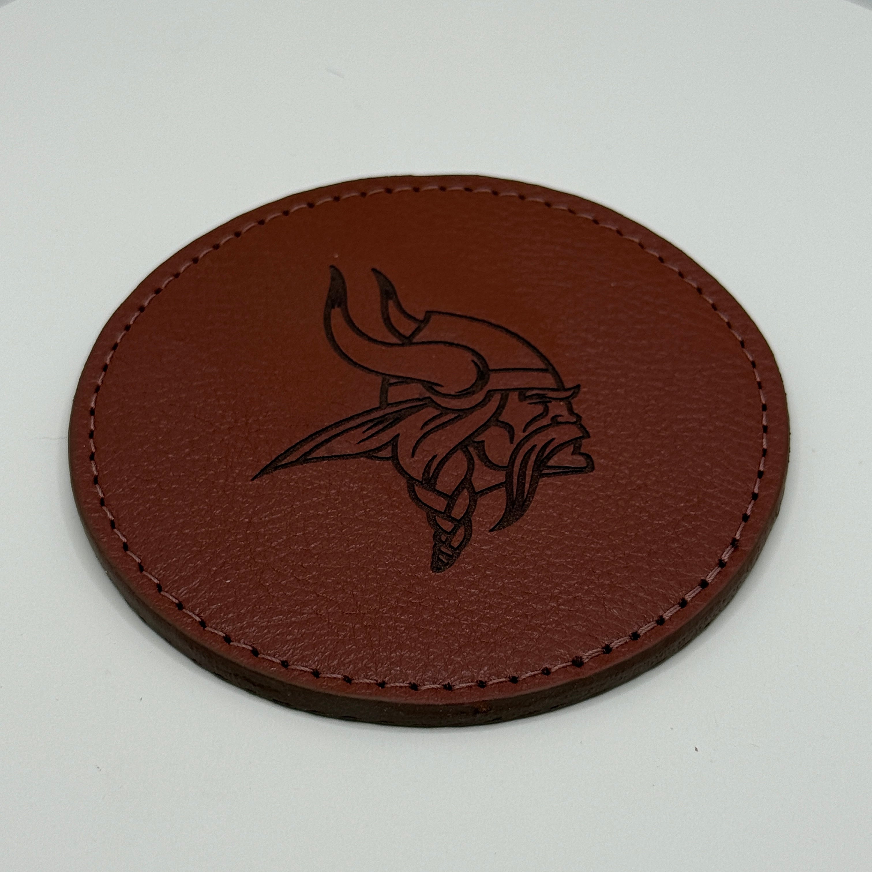 Football Leather Coaster