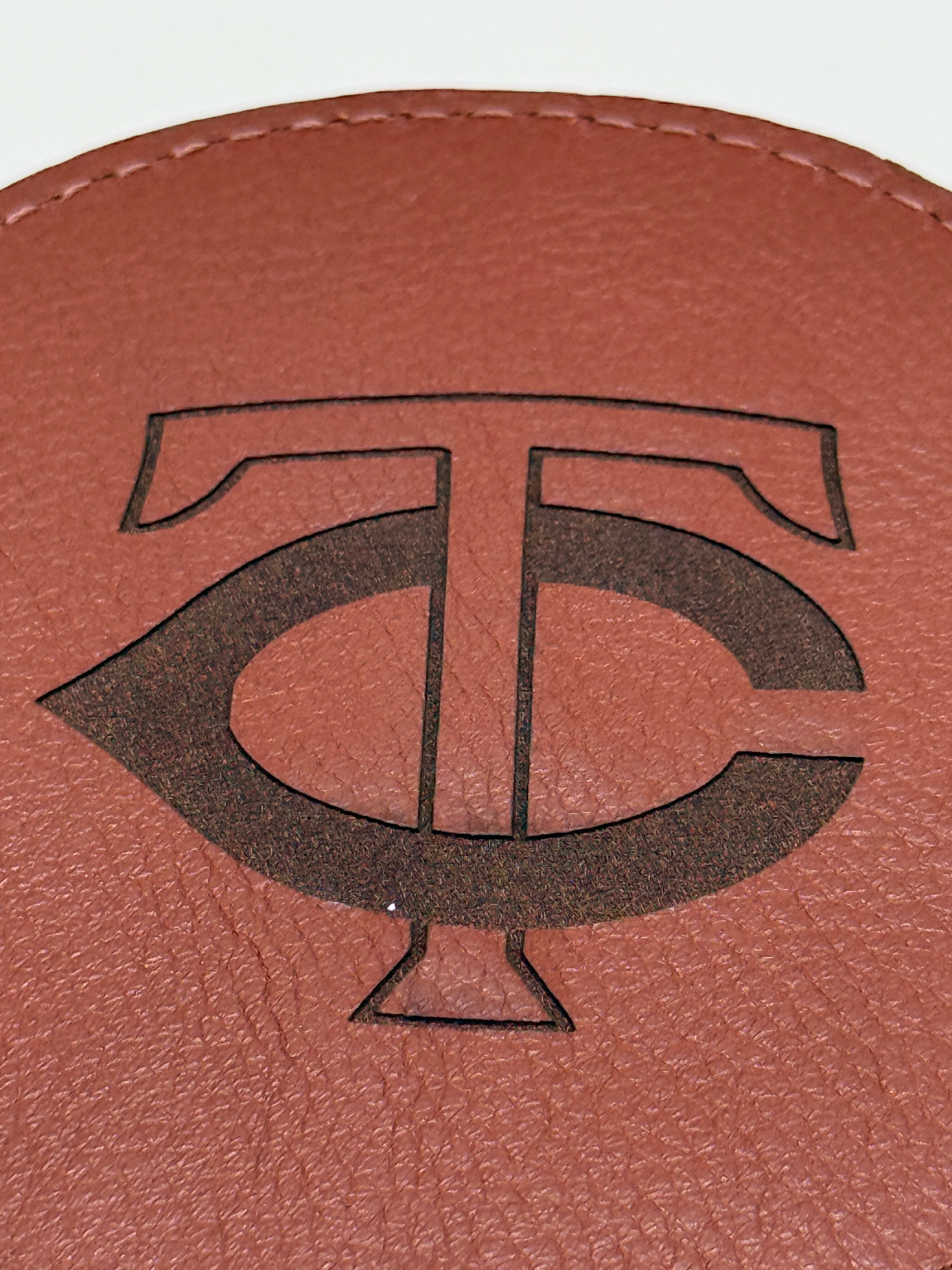 Baseball Leather Coaster