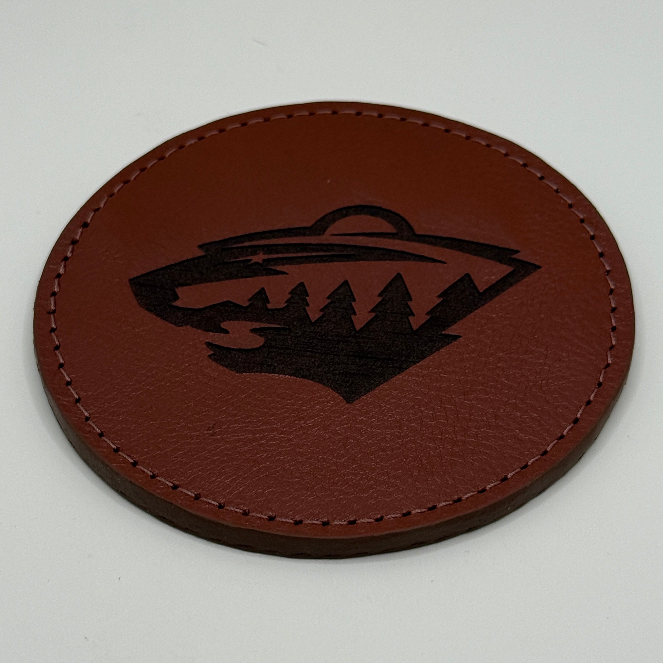Hockey Leather Coaster