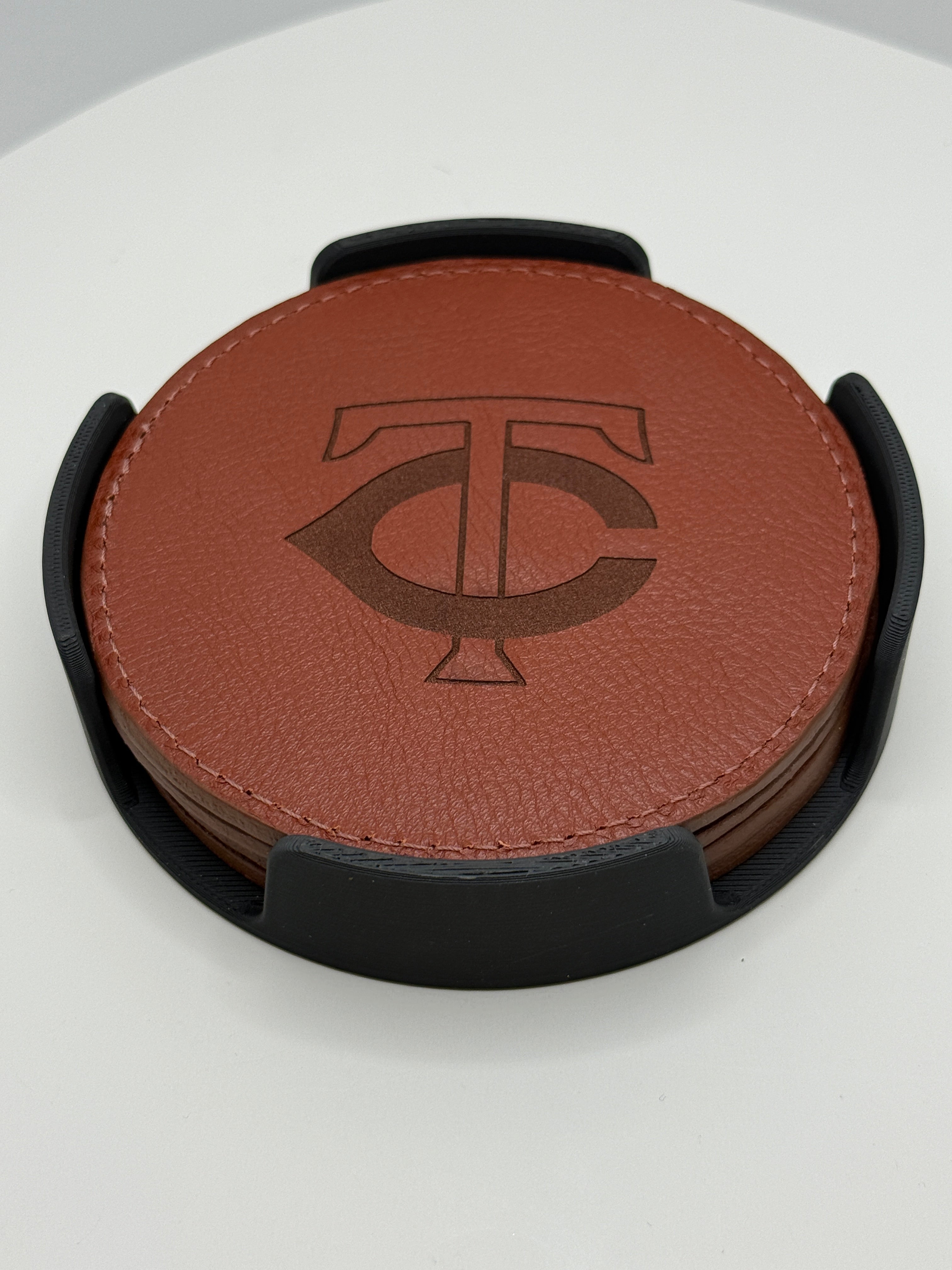 Baseball Leather Coaster
