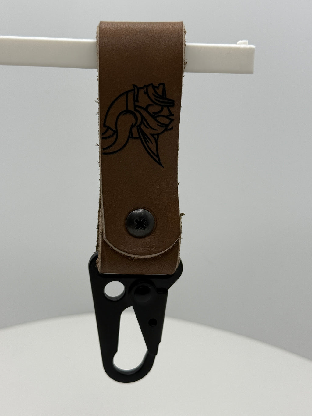 Football Leather Keychain
