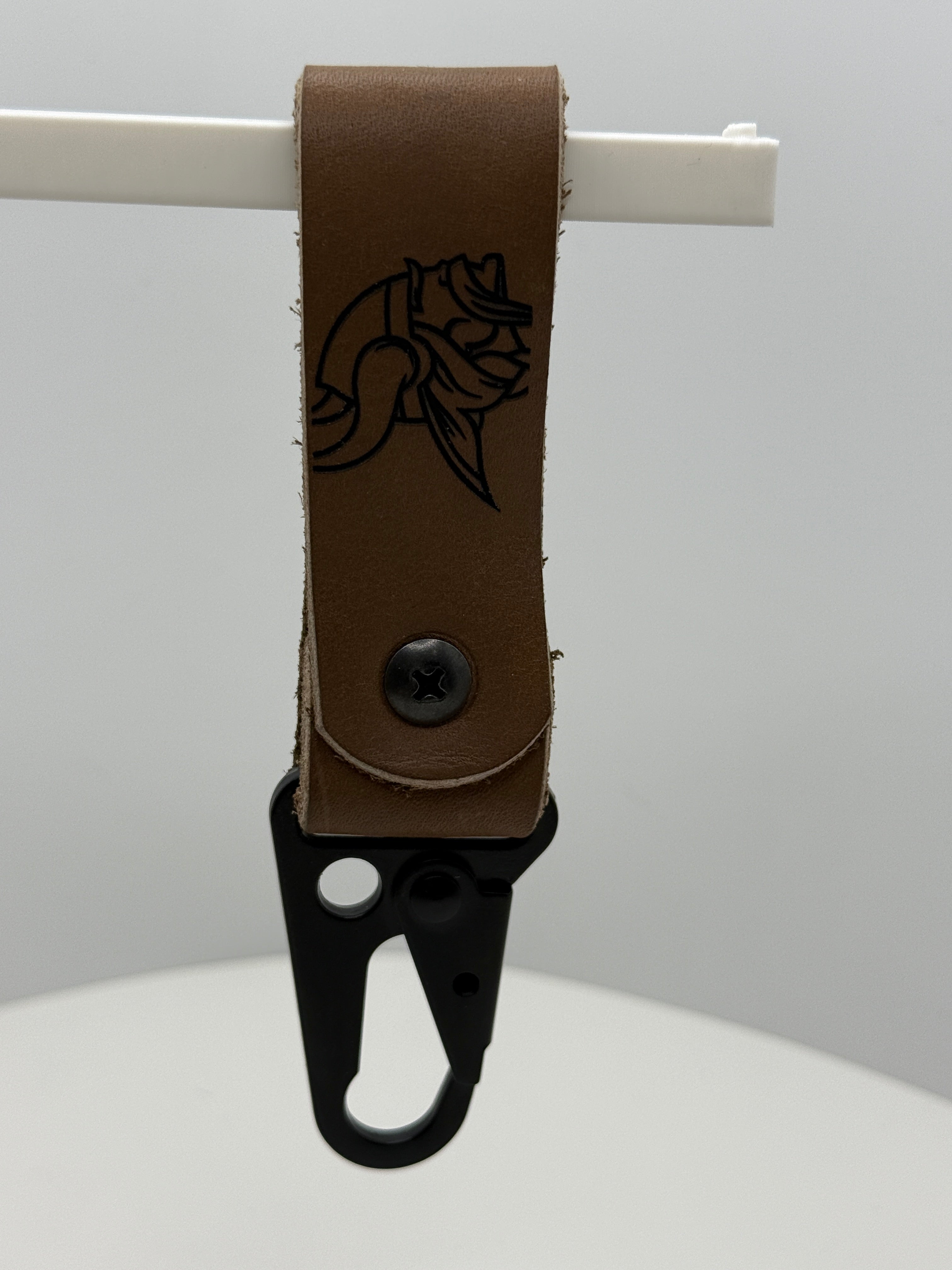 Football Leather Keychain