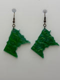State of Minnesota shape acrylic earrings - Large