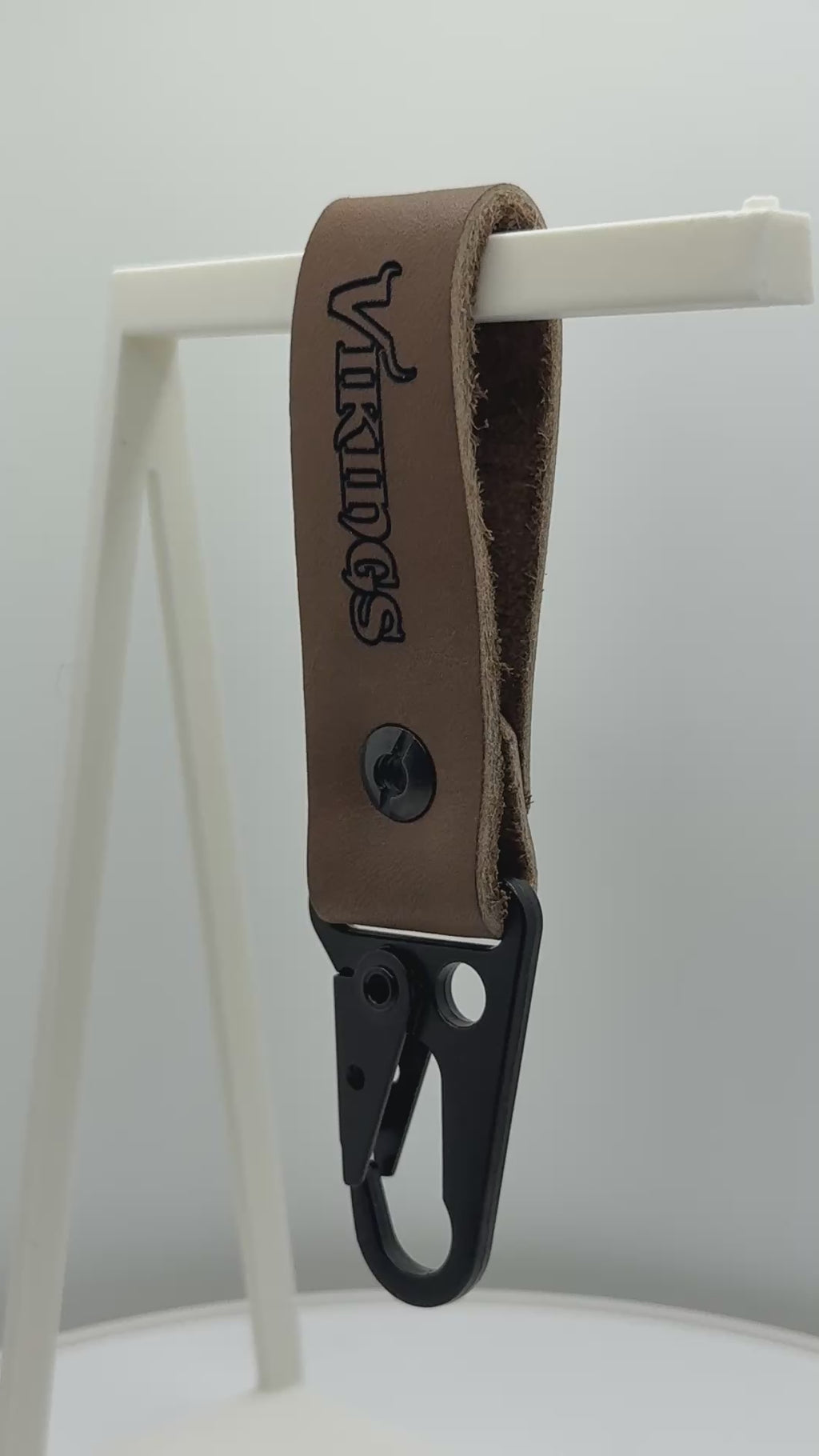 Football Leather Keychain