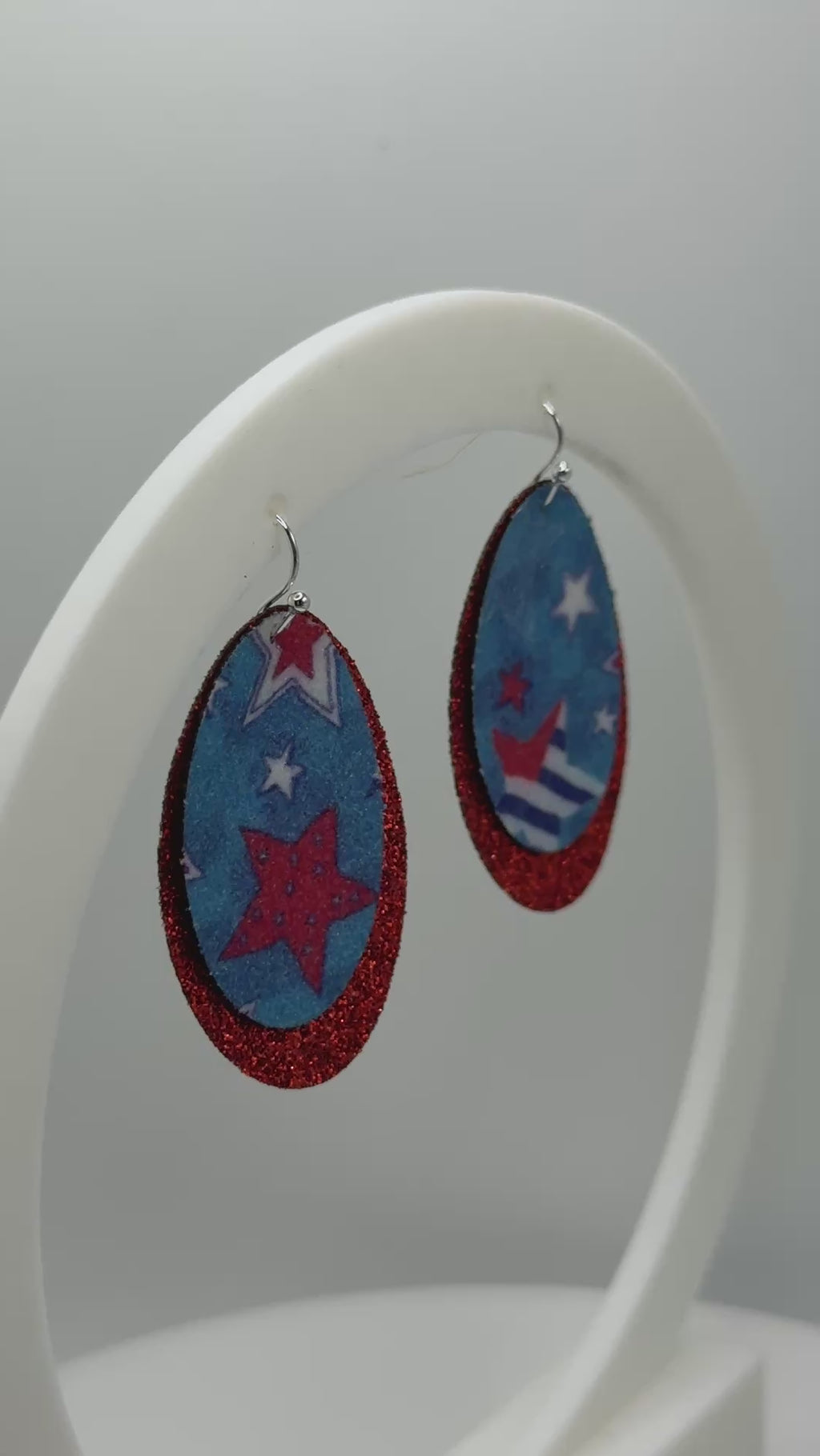 Stars and Stripes Layered Earrings