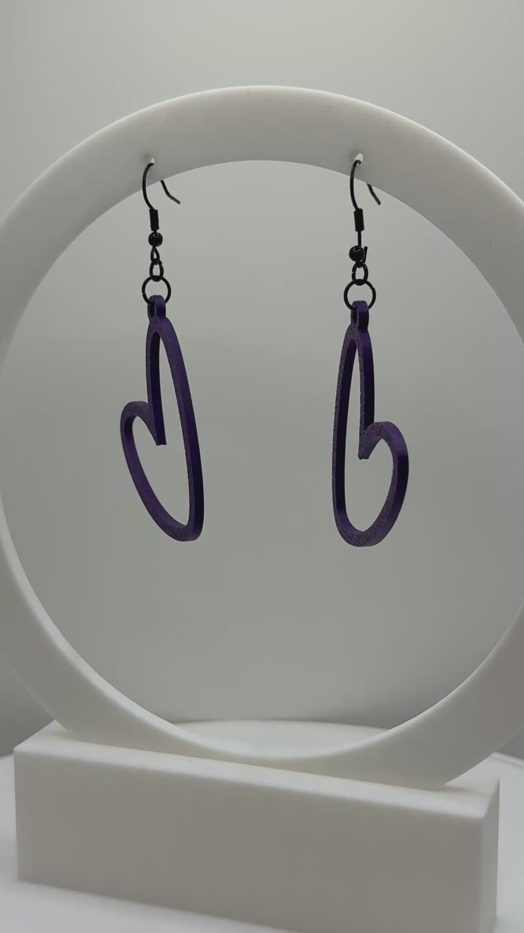 Heart Outline Earrings - CLICK TO SEE COLOR OPTIONS