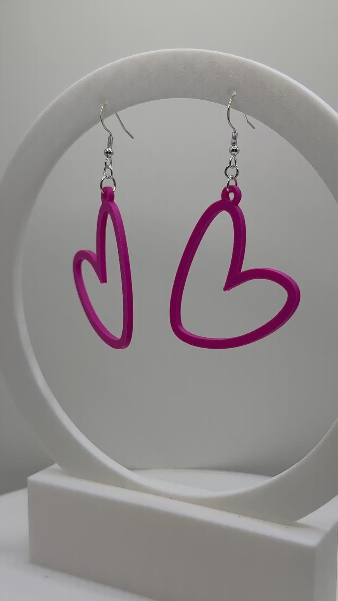 Heart Outline Earrings - CLICK TO SEE COLOR OPTIONS