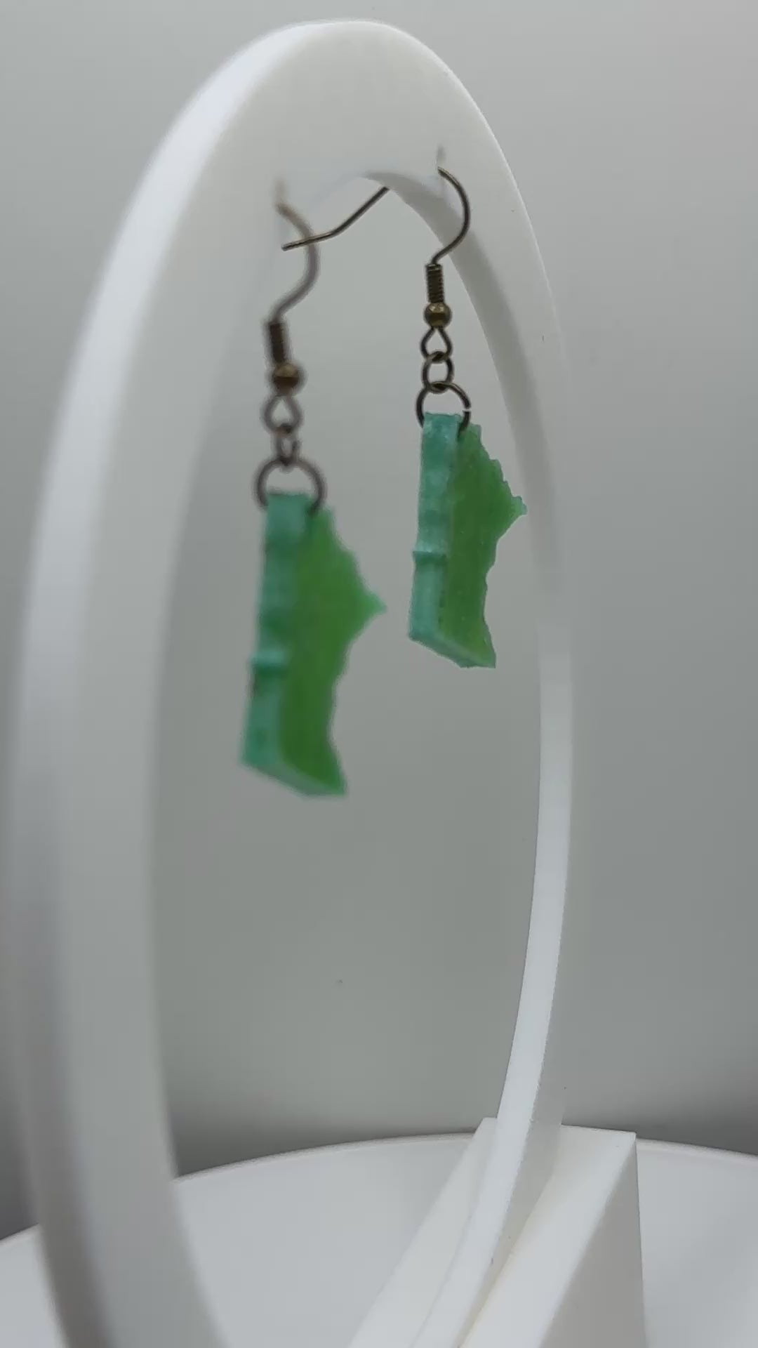 State of Minnesota shape acrylic earrings