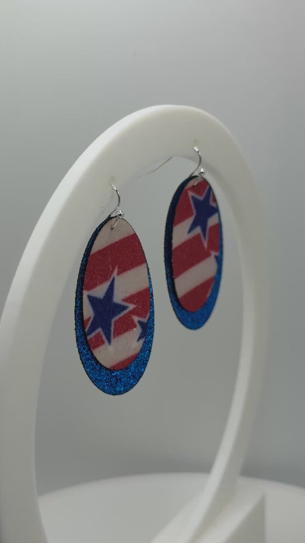 Stars and Stripes Layered Earrings