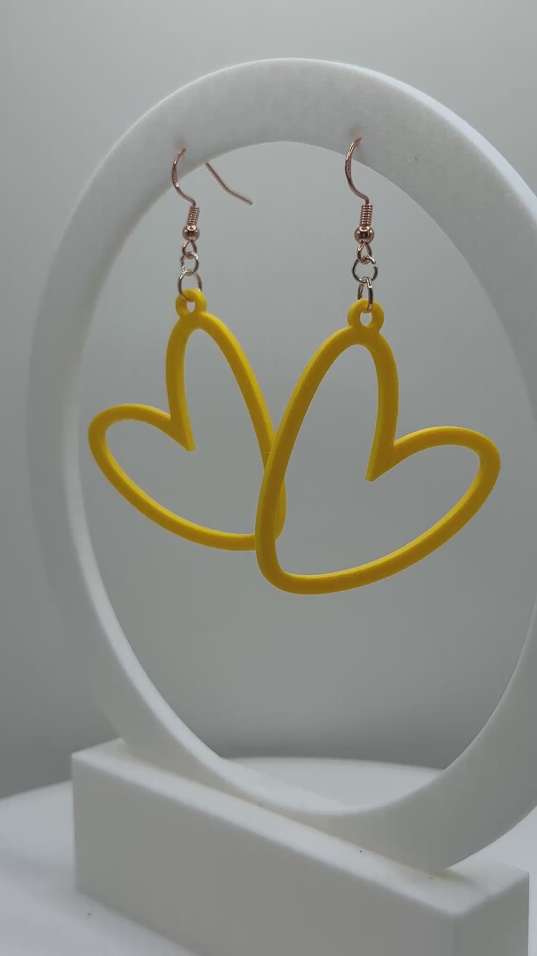 Heart Outline Earrings - CLICK TO SEE COLOR OPTIONS