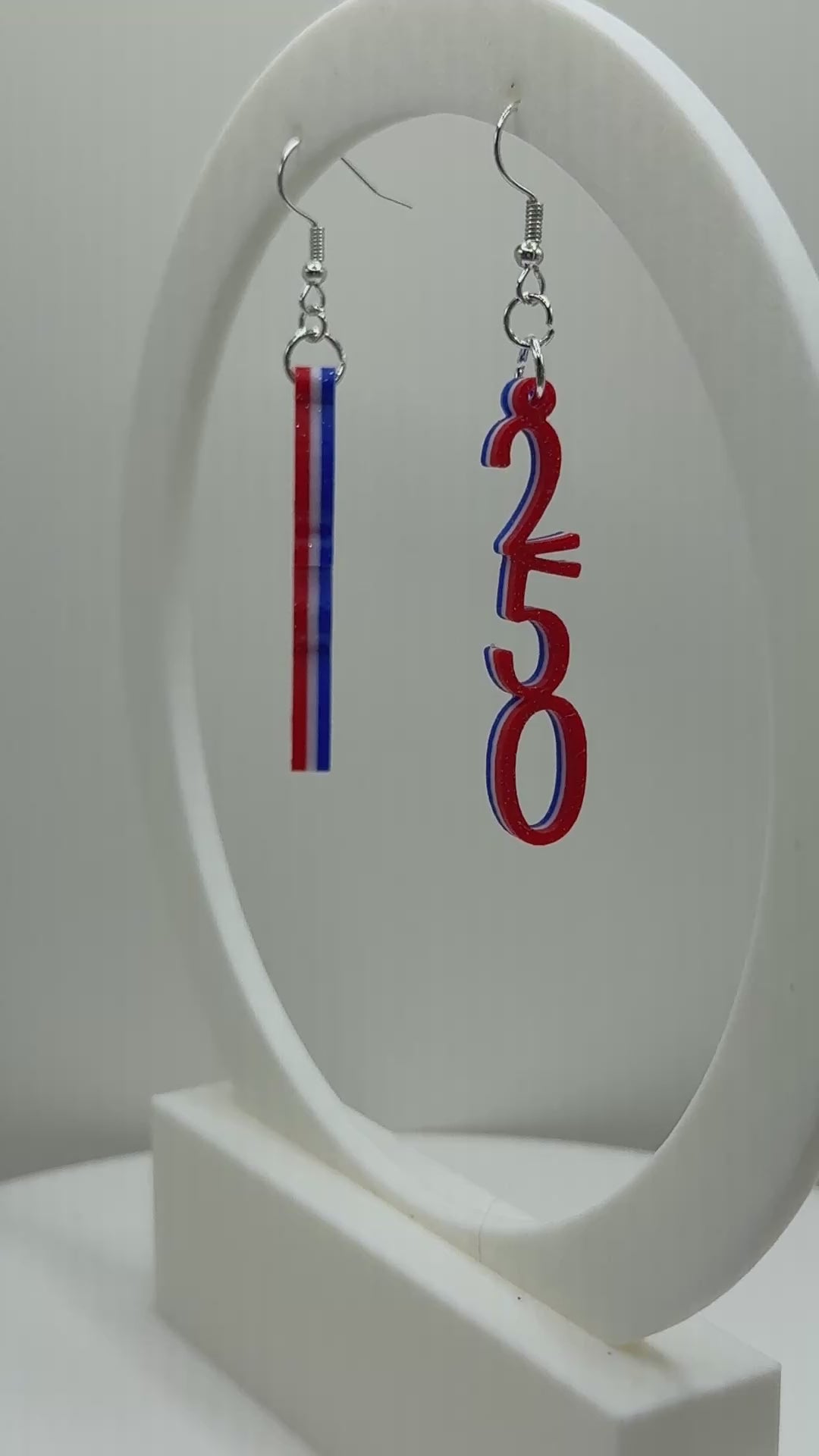 Red, White, Blue USA / 250 Earrings CLICK TO SEE STYLE OPTIONS
