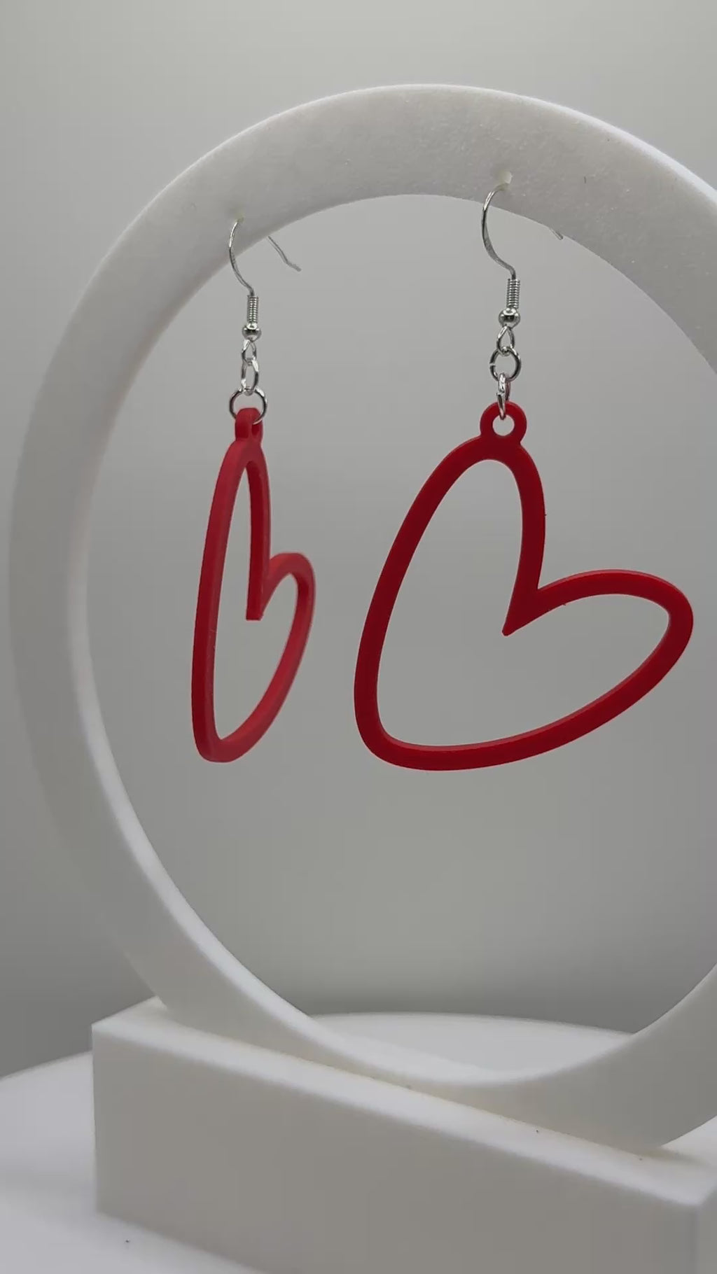 Heart Outline Earrings - CLICK TO SEE COLOR OPTIONS