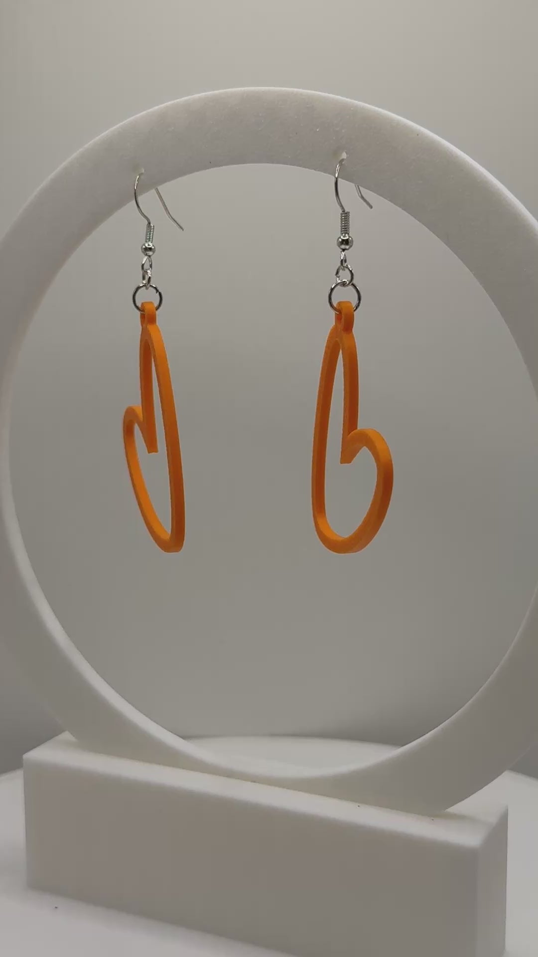Heart Outline Earrings - CLICK TO SEE COLOR OPTIONS