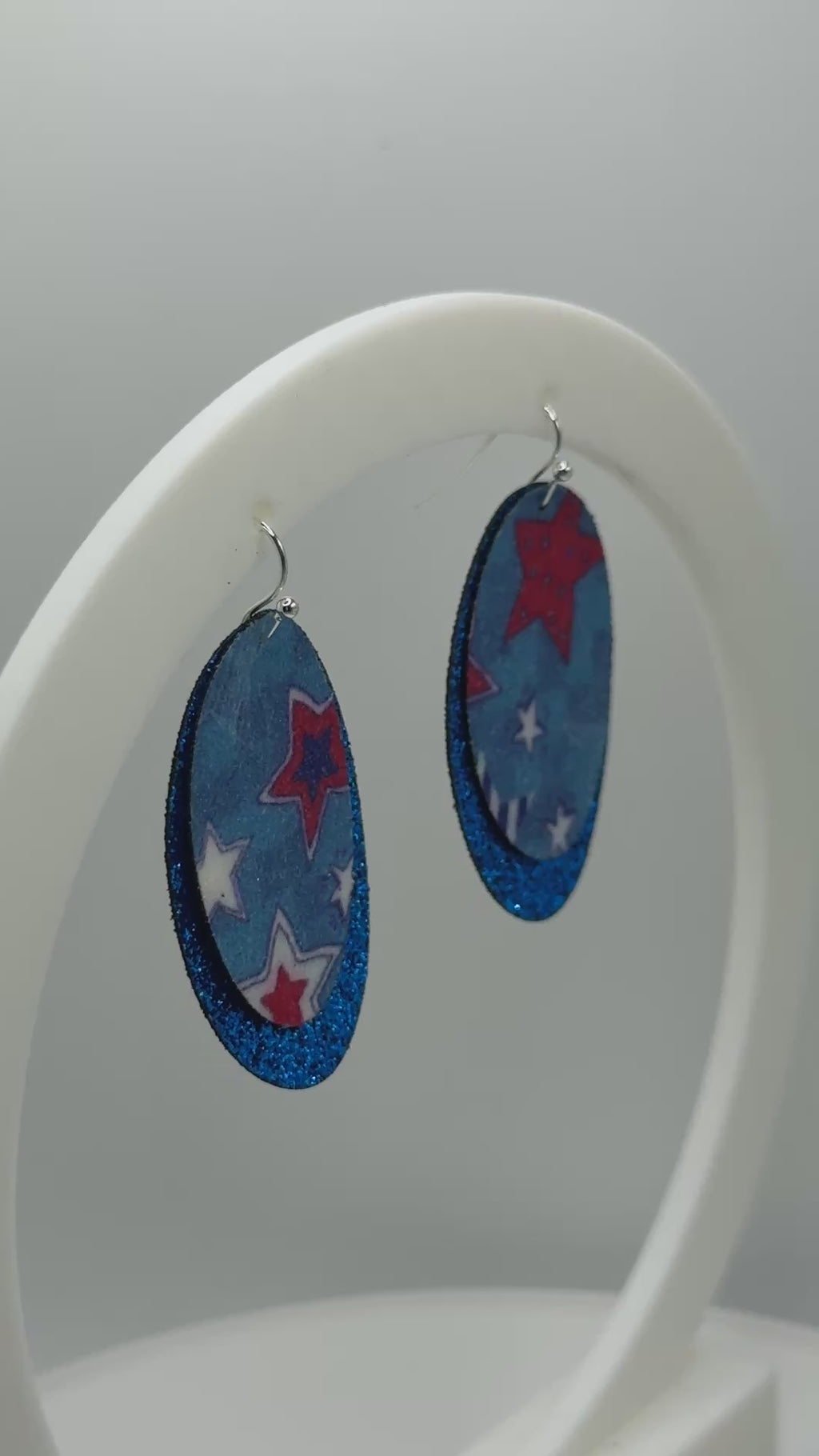 Stars and Stripes Layered Earrings